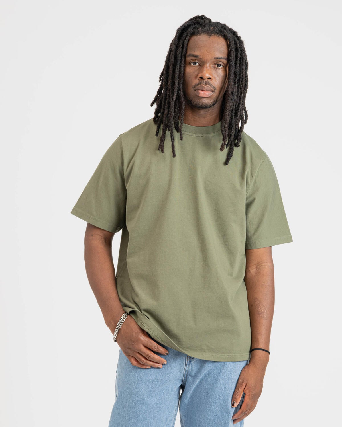 Arte Antwerp Diels Stitch T-shirt | AW25-094T-GRN | AFEW STORE